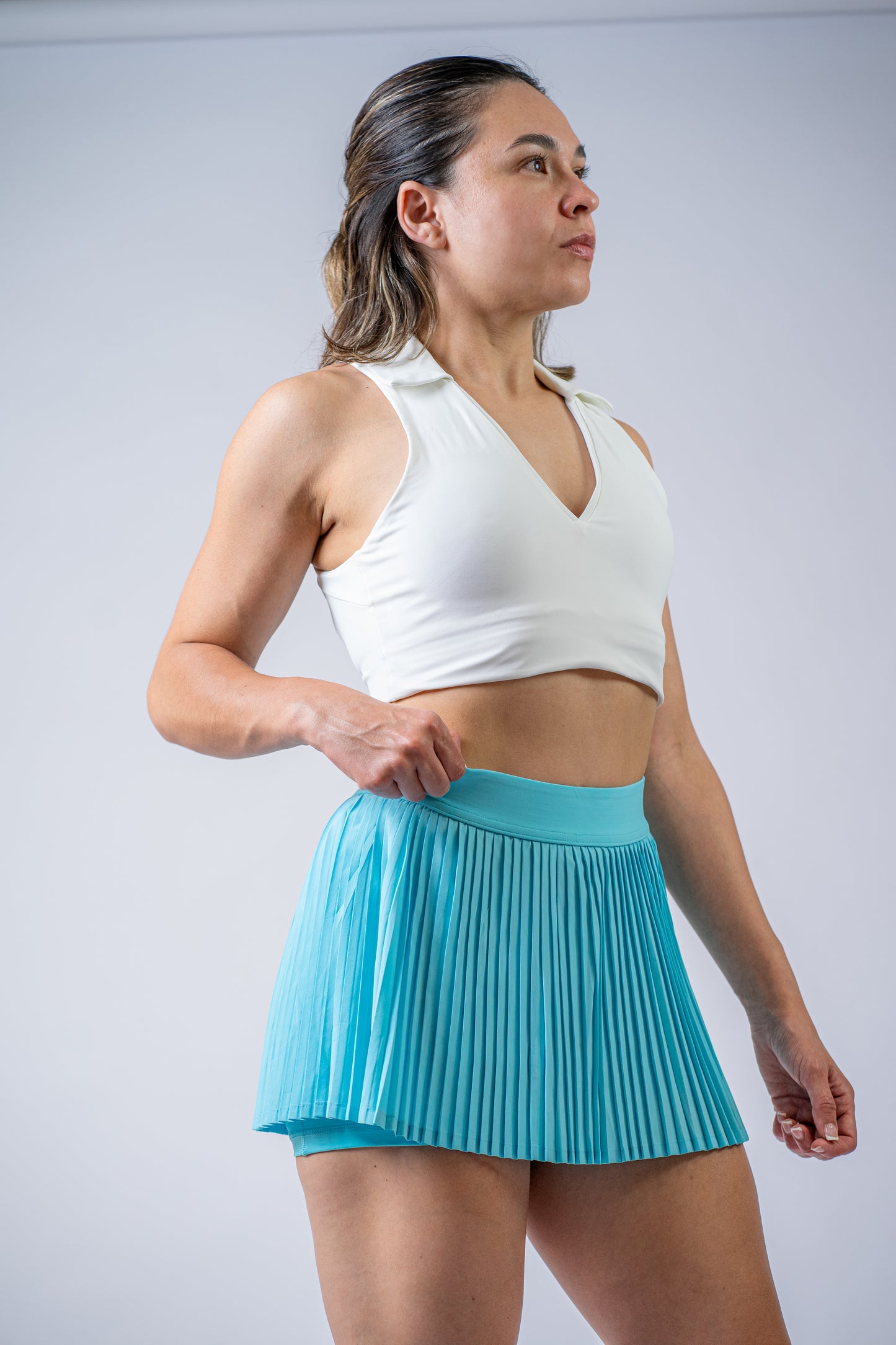 Falda “I” - Celeste