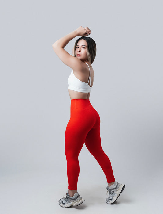Legging Ultra High Waist -  Coral Red