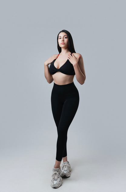 Sport Bra Moño - Black